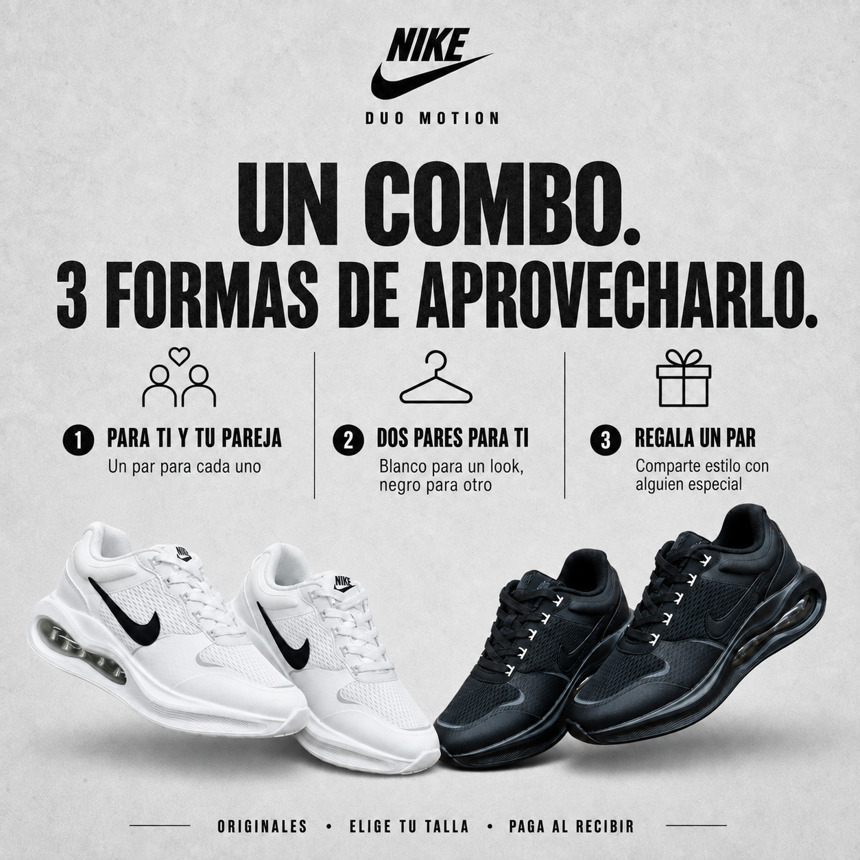 Nike Duo Motion | 2 Pares por 1 Solo Precio