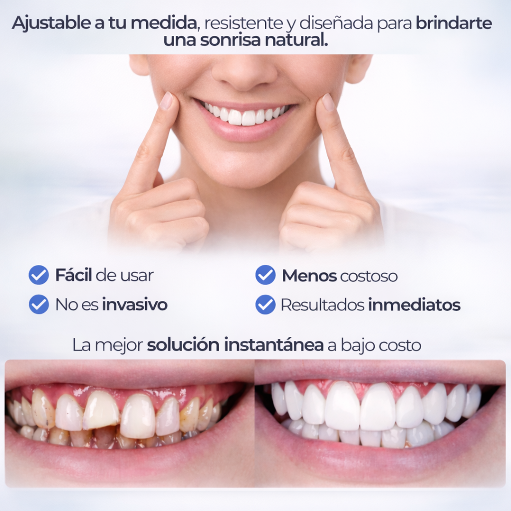 SNAP SMILE® CARILLAS DENTALES REMOVIBLES