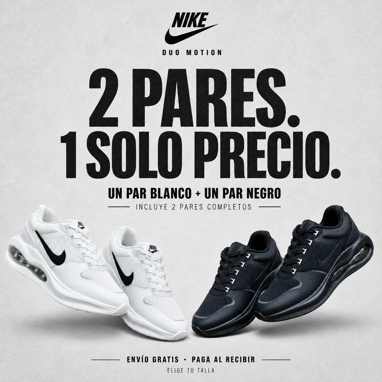 Nike Duo Motion | 2 Pares por 1 Solo Precio